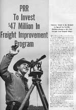 "PRR To Invest $47M," Page 1, 1952